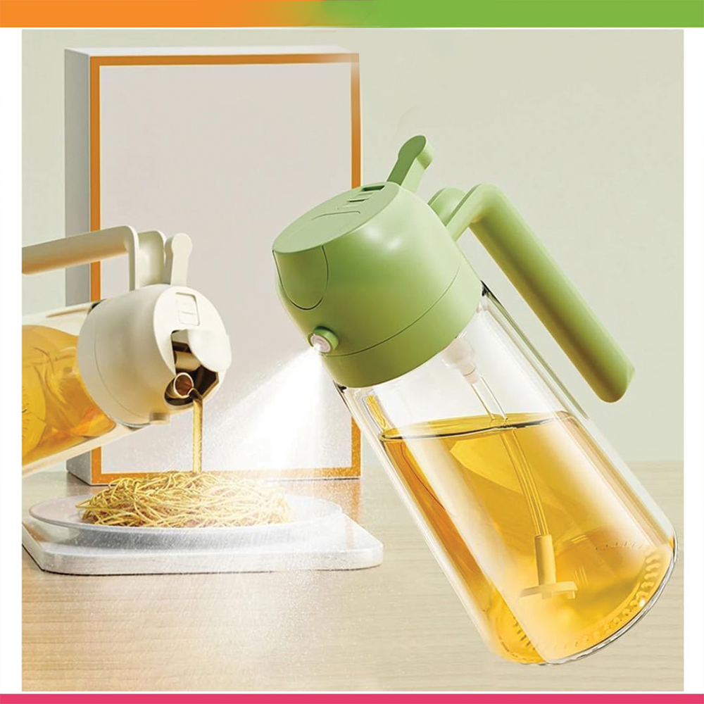 Welofy 2 in 1 Oil Sprayer and Dispenser Bottle - 500ml