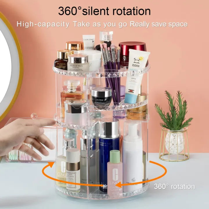 COSMETIC ORGANIZER DIAMOND – 360 ROTATION