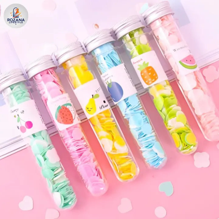 Mini Flower Paper Soap Confetti – Foaming Travel Soap for Hand and Body Cleaning