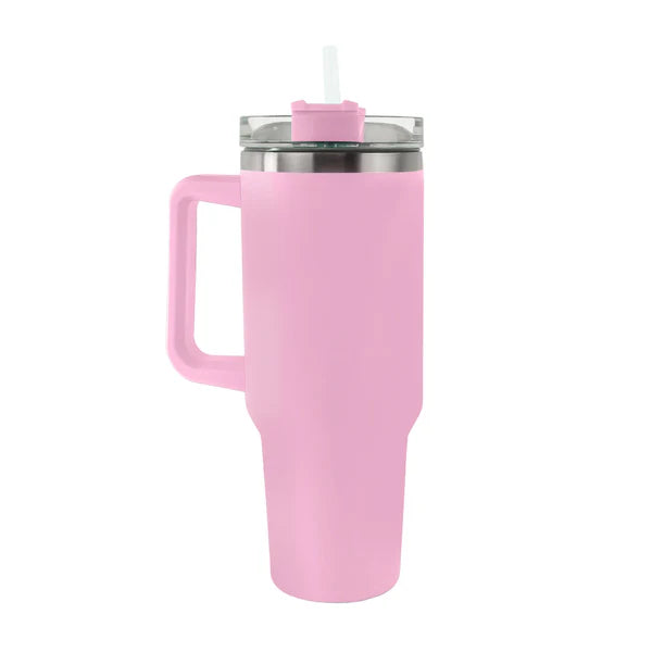 Steel Handle Tumbler with Straw 1200 ml (40oz)