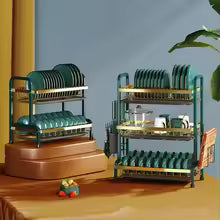 Stainless Steel Dish Drying Rack – 2 or 3 Tiers
