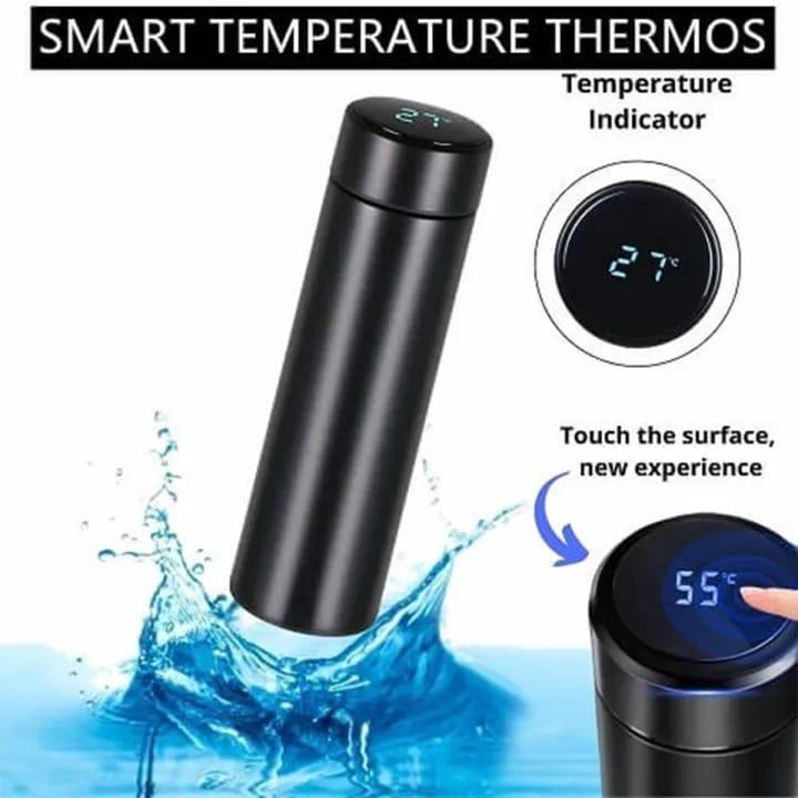 Temperature Display Vacuum Insulated Water Bottle Multi Colors