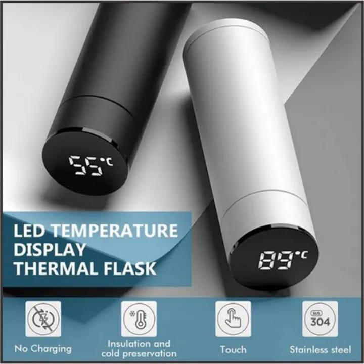 Temperature Display Vacuum Insulated Water Bottle Multi Colors