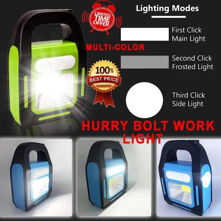 Hurry Bolt Work Light  Emergency Light / Rechargeable, Solar Charging, USB Charging