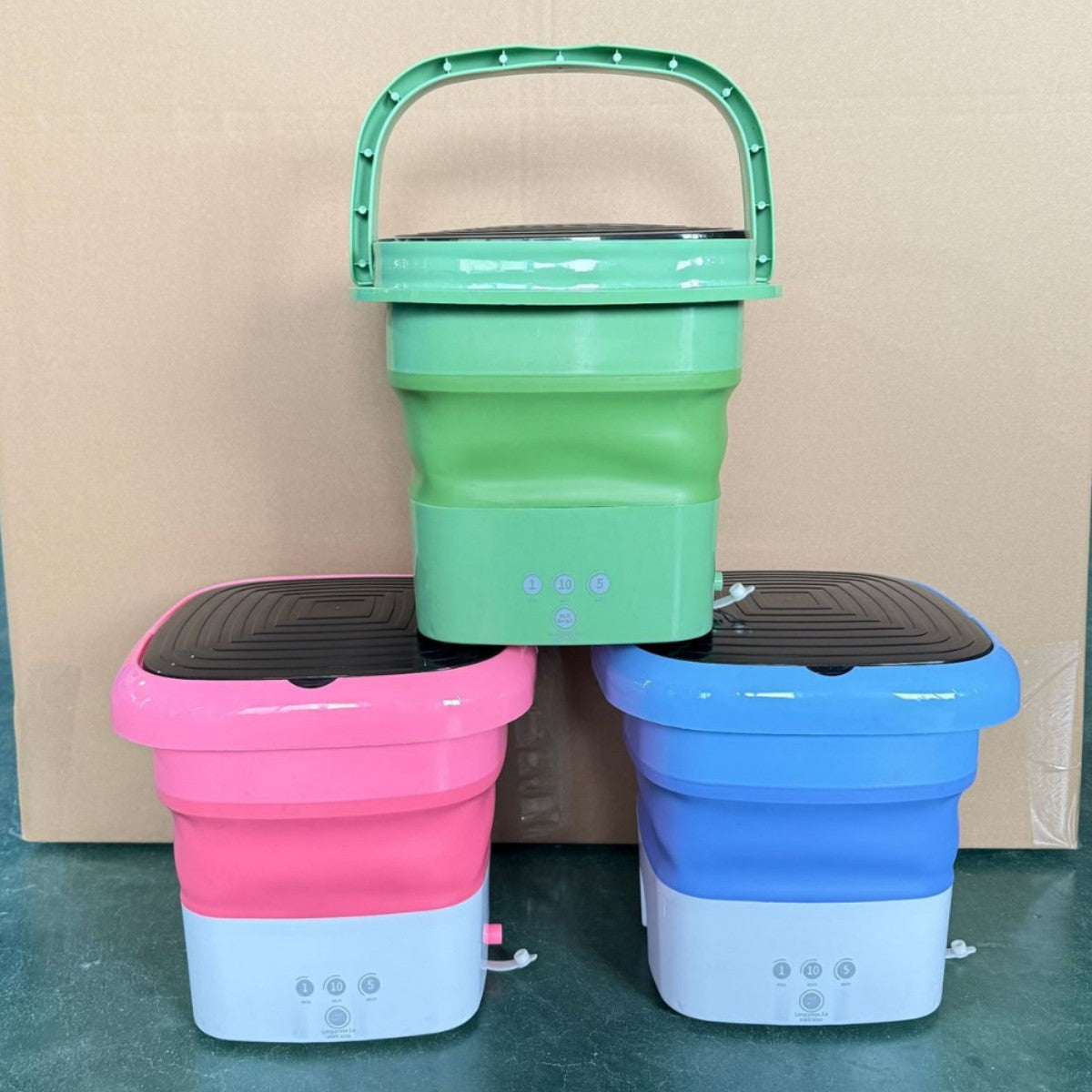 Portable Mini Folding Washing Machine, travel camping washing machine,Magic Foldable Small Clothes Washing Machine Washer Laundry Tub Wash Machine for Travelling.