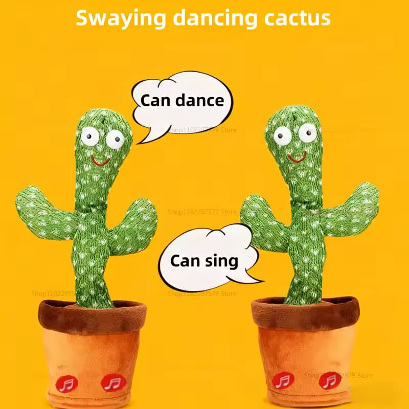 Kids Dancing Talking Cactus Toys Interactive Talking Sunny Cactus  Toy Home Decoration for Children