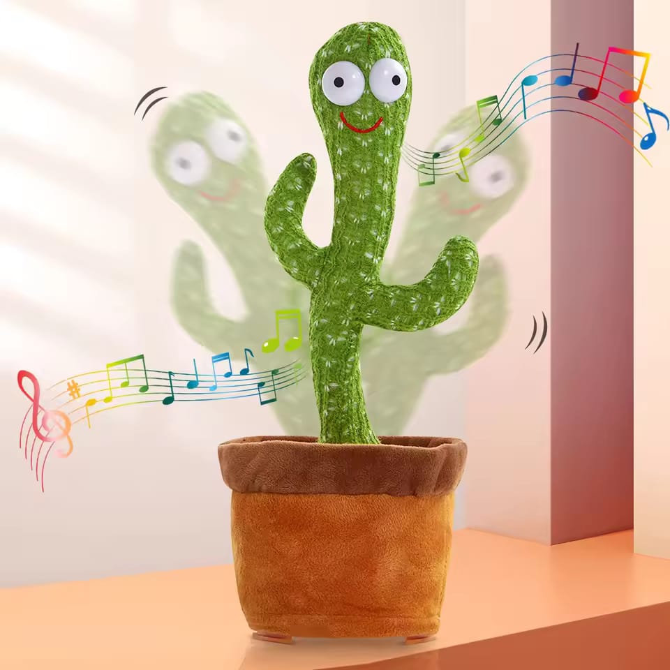 Kids Dancing Talking Cactus Toys Interactive Talking Sunny Cactus  Toy Home Decoration for Children