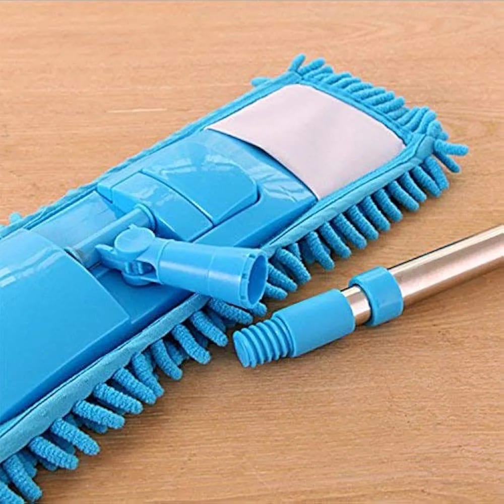 Wet and Dry Cleaning Flat Microfiber Floor Cleaning Mop with Long Handle Dry Mop